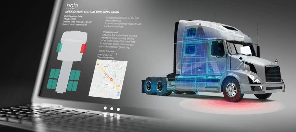A laptop showing a visual display of Halo Connect technology